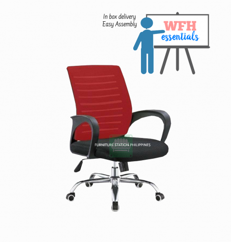 WFH Home/ Office Mid back chair Red